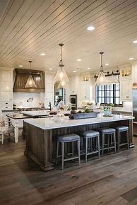 Image result for Farmhouse Kitchen with Island