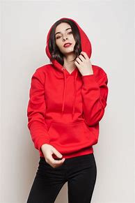 Image result for red hoodie women