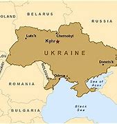 Image result for English Map of Ukraine