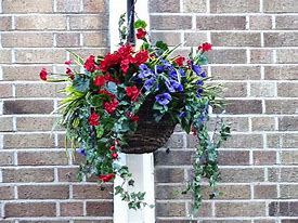 Image result for Hanging Flower Basket Poles