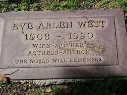 Image result for Eve Arden Grave