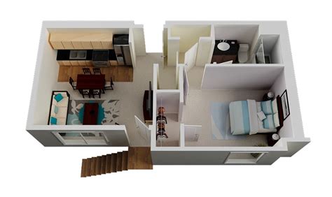 50 One “1” Bedroom Apartment/House Plans   Architecture & Design
