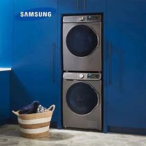 Image result for Samsung ThinQ Washer and Dryer Stackable