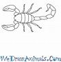 Image result for Scorpion Drawing Outline PNG