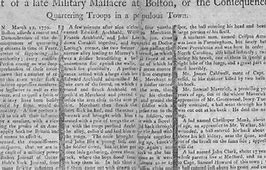 Image result for Boston Massacre Newspaper