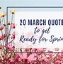 Image result for Inspirational Thoughts for March