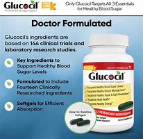 Image result for Glucocil - Natural Glucocil - Total Blood Sugar Optimizer (120 Softgels) - Sugar Control Formulas