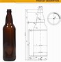 Image result for Beer Bottle Dimensions
