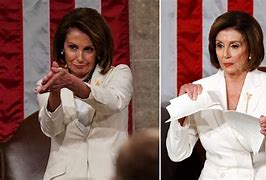 Image result for Pelosi State of the Union Rip