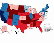 Image result for Us States Political Party Map