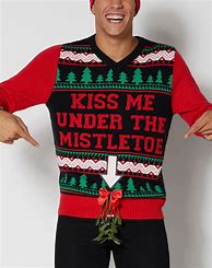 Image result for Ugly Christmas Sweatshirt For Men, Funny Xmas Pattern Clothing,Plus Size Sweater,Round Neck Pullover,Casual Tops