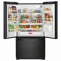 Image result for black 1 door refrigerator
