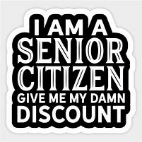Image result for funny senior citizen discount