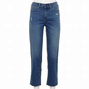 Image result for Women's Sonoma Goods For Life High-Waisted Straight-Leg Crop Jeans, Size: 8, White