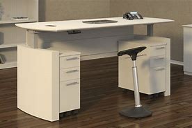 Image result for Adjustable Height Industrial Desk