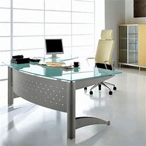 Image result for Glass Office Desk and Chair