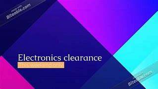 Image result for Clearance Electronics