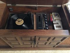 Image result for Console Stereo with TV