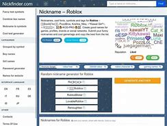 Image result for Roblox Username Generator Charecter Names