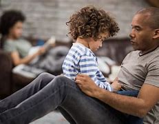 Image result for Black Parent Talking to Child