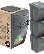 Image result for Gray Stackable Bins
