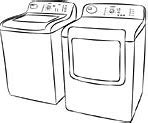 Image result for Double Washer Dryer Drain Pan