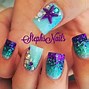 Image result for Coral Mermaid Nails