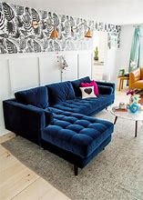 Image result for Blue Velvet Couch