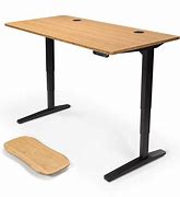 Image result for Dark Ash Wood Uplift Desk