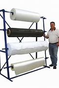 Image result for Fabric Roll Storage Rack