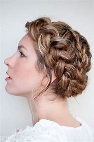 Image result for French Braid Updo Hairstyles