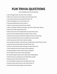 Image result for Random Questions for Trivia