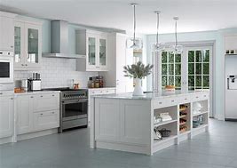 Image result for Grey Shaker Style Kitchen Cabinets