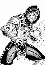 Image result for Scorpion MK Coloring Pages