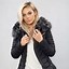 Image result for Faux Fur Hooded Puffer Coat