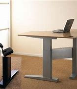 Image result for Height Adjustable Corner Desk White