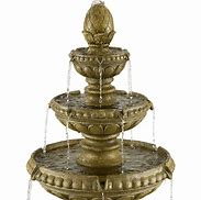 Image result for Sag Harbor 66" High Stone 4-Tier LED Outdoor Floor Fountain - Style 9M553