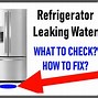 Image result for Leaking Refrigerator