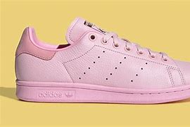 Image result for Adidas Pink Stan Smith Leather Sneakers