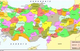 Image result for Turkiye Haritasi Iller