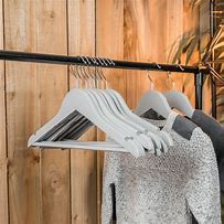 Image result for Grey Wooden Shirt Hanger