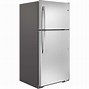 Image result for GE Stainless Steel Refrigerator Top Freezer