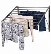 Image result for wall mounted clothes rack