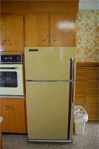 Image result for Vintage Mini Yellow Refrigerators