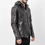 Image result for Hooded Leather Jacket Back View
