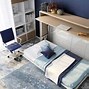Image result for Twin Murphy Bed with Desk Combination