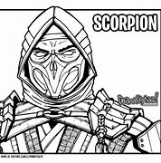 Image result for Mortal Kombat Scorpion Coloring Pages
