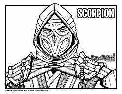 Image result for Mortal Kombat Scorpion Sketch