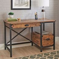 Image result for Rustic Hand Made Computer Desk