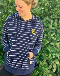 Image result for Navy and White Striped Hoodie